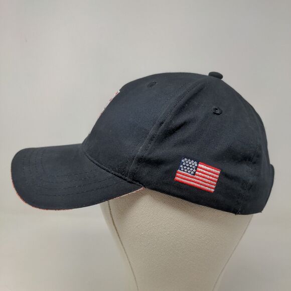 AG One Co-Op Men's Strapback Hat Black Size OSFA Embroidered Logo 100% Cotton - Picture 3 of 7